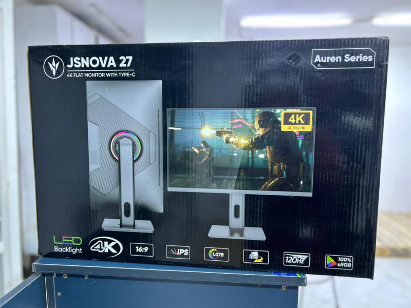 JSNOVA 27" 4K IPS USB-C Edition 3840×2160 | 120Hz | HDMI + DP + USB-C + Audio